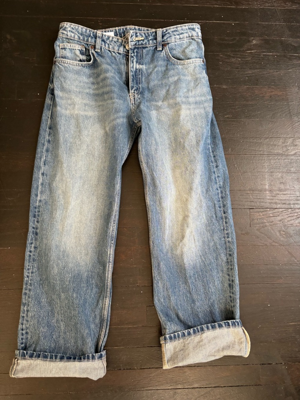 Zara Blue Boyfriend Jeans